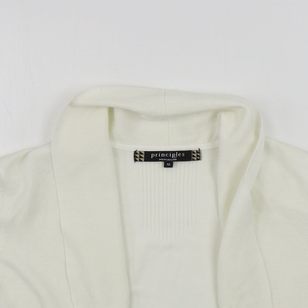Principles Womens Ivory   Cardigan Jumper Size 12