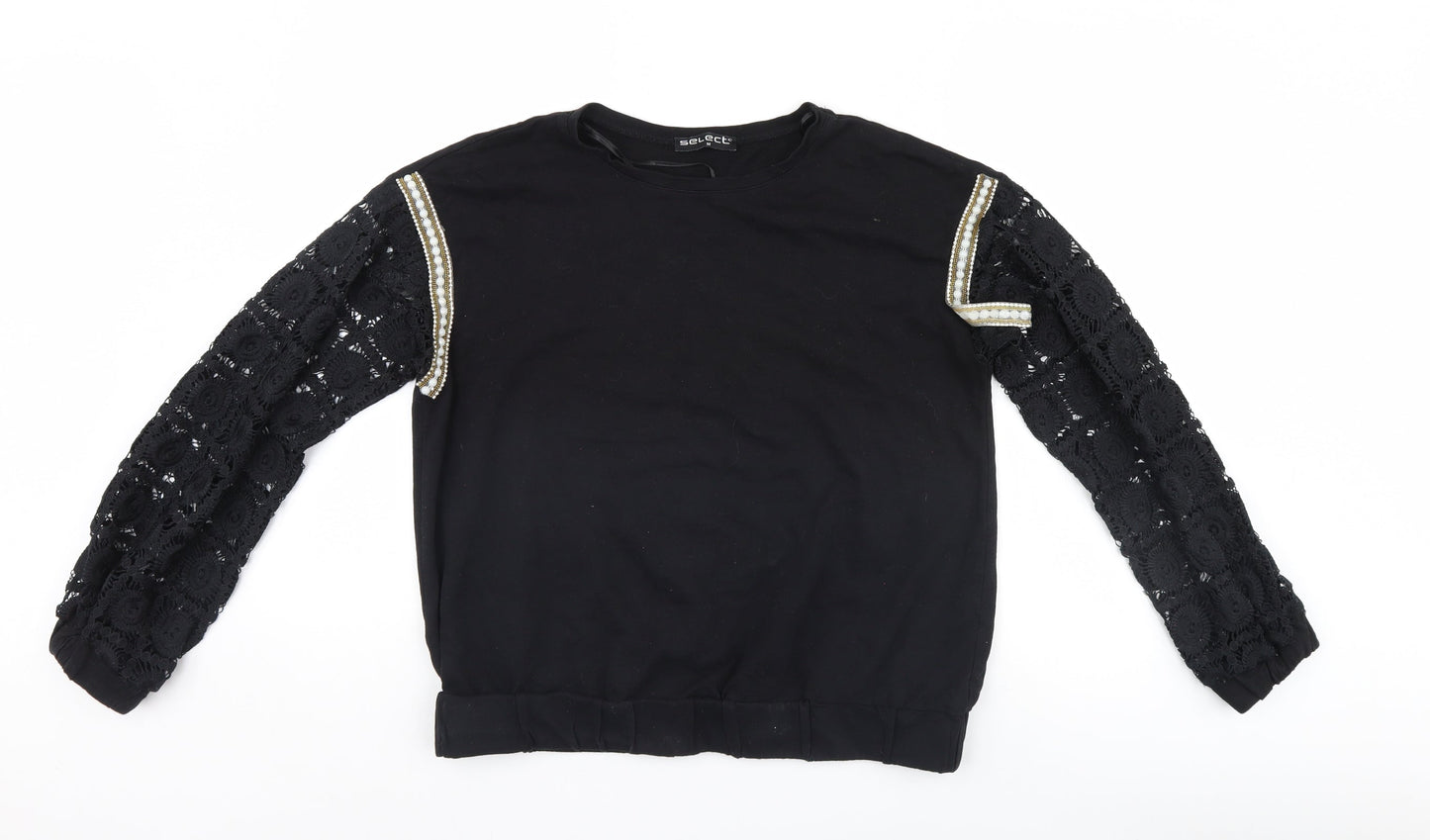 Select Womens Black   Pullover Jumper Size M