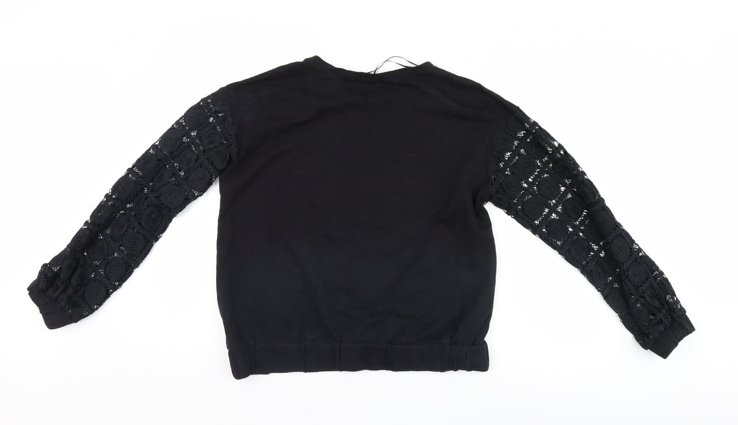 Select Womens Black   Pullover Jumper Size M