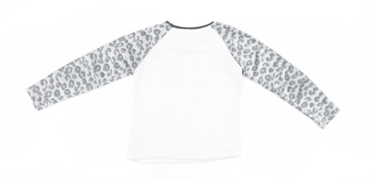 Primark Girls Multicoloured Animal Print  Top Pyjama Top Size 9-10 Years