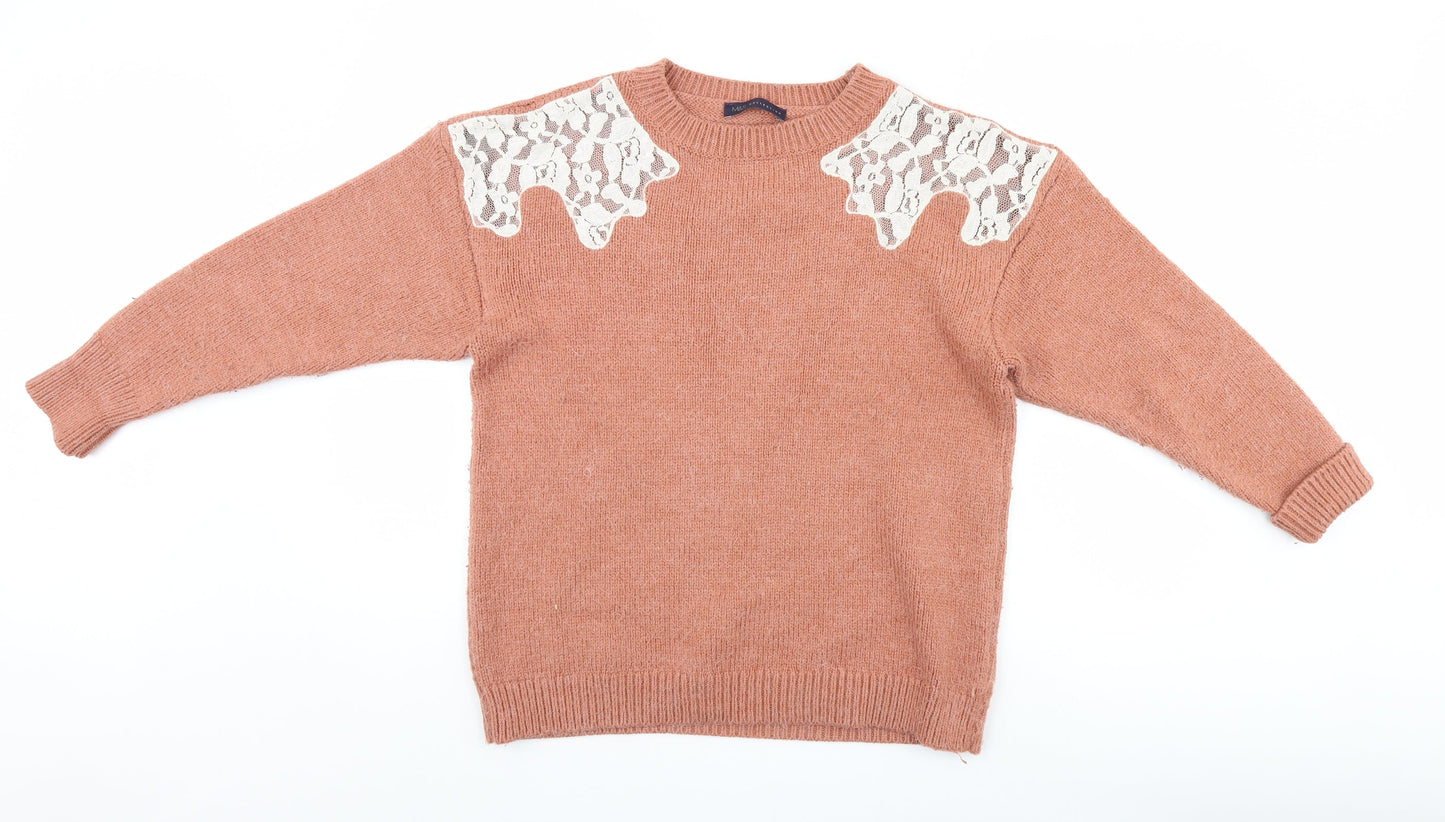 Marks and Spencer Womens Orange   Pullover Jumper Size M