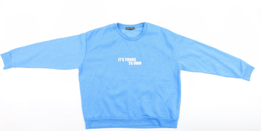 Primark Womens Blue   Pullover Sweatshirt Size L