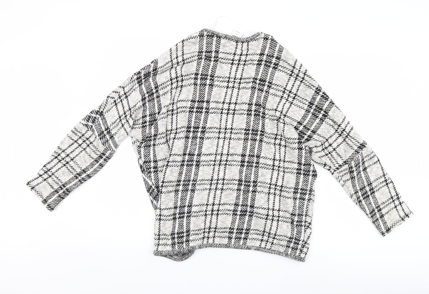 VERO MODA Womens Multicoloured Check  Pullover Jumper Size M