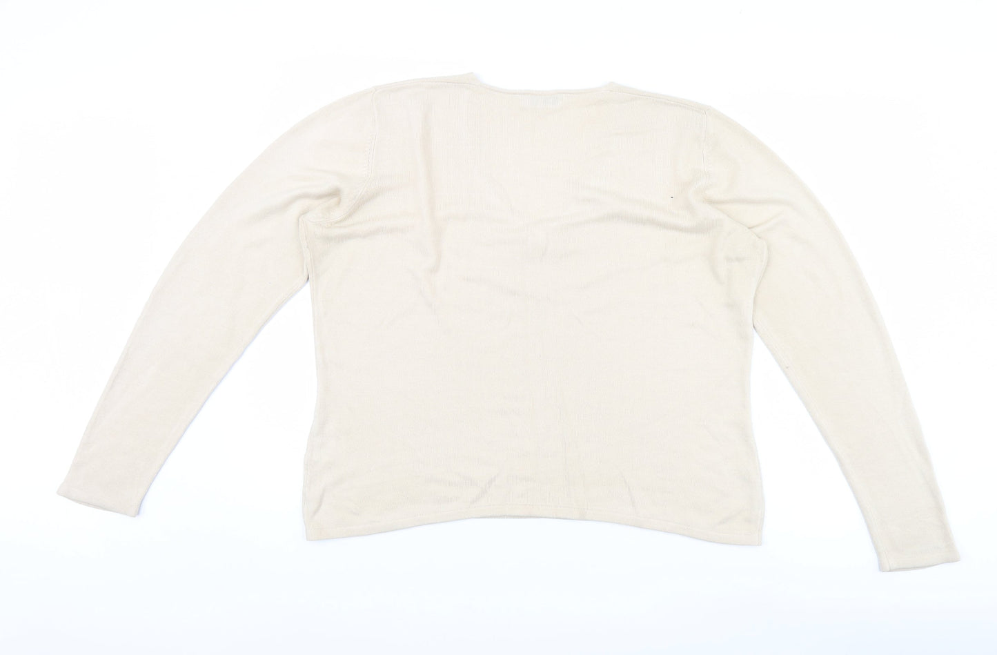 Dorothy Perkins Womens Beige   Pullover Jumper Size 18