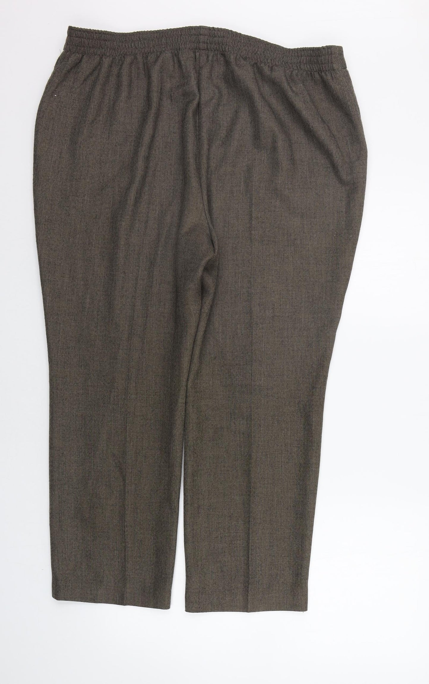 Marks and Spencer Womens Brown   Trousers  Size 18 L25 in