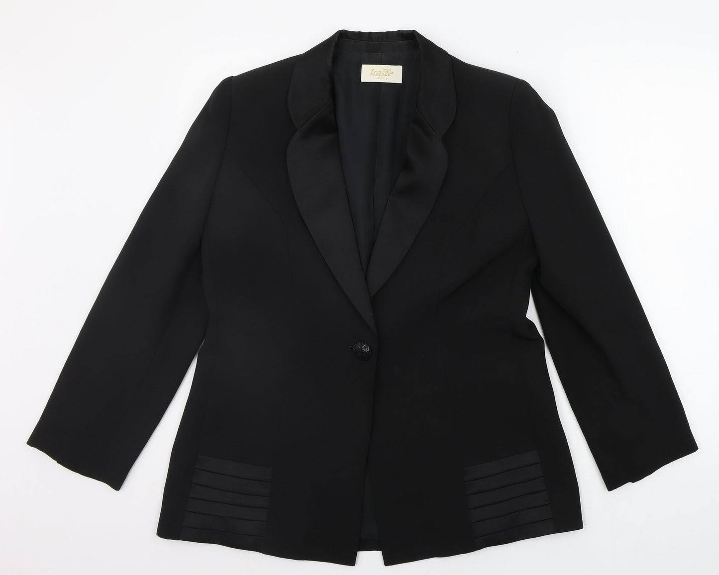 KALFE SA Womens Black   Jacket Suit Jacket Size 14