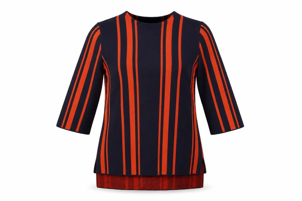 Matalan Womens Blue Striped  Pullover Jumper Size S