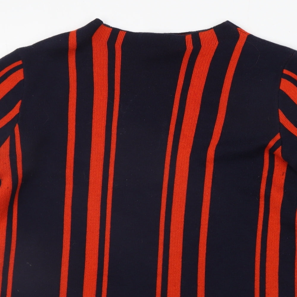 Matalan Womens Blue Striped  Pullover Jumper Size S