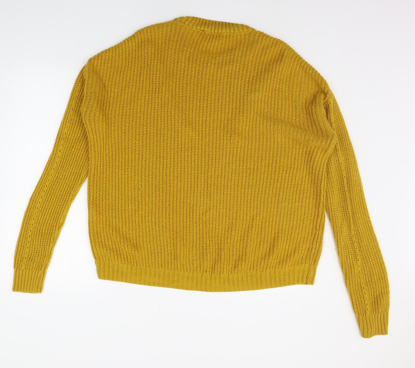 Primark Womens Yellow   Pullover Jumper Size M
