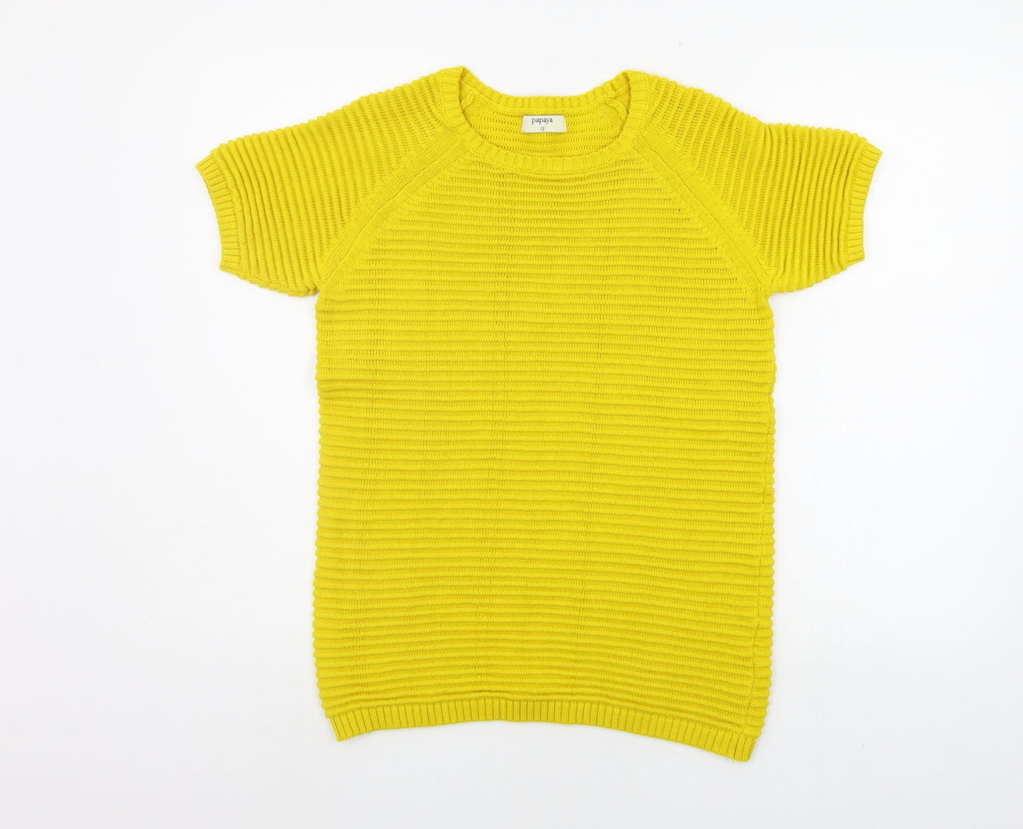 Matalan Womens Yellow   Pullover Jumper Size 12