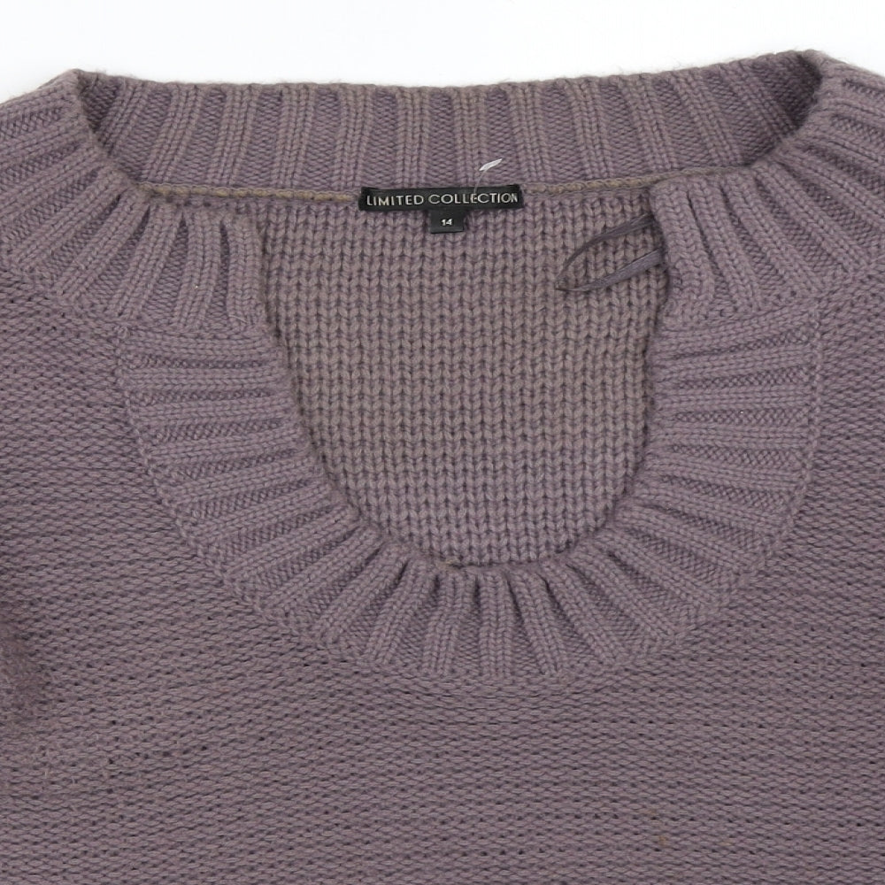 Marks and Spencer Womens Purple   Pullover Jumper Size 14