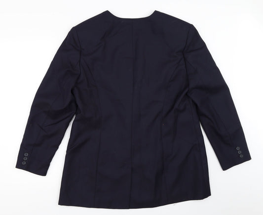 Business Solutions Womens Blue   Jacket Blazer Size 16