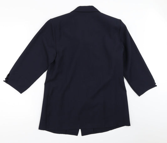 Oscar B Womens Blue   Jacket Blazer Size 12