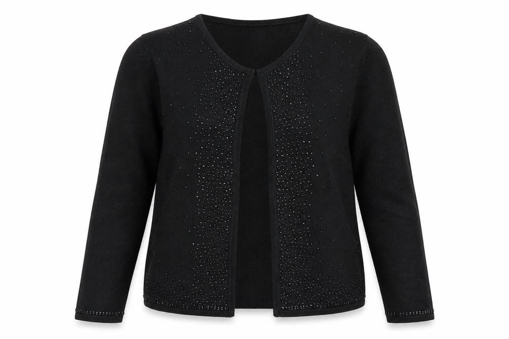 Preworn Womens Black   Cardigan Jumper Size 12