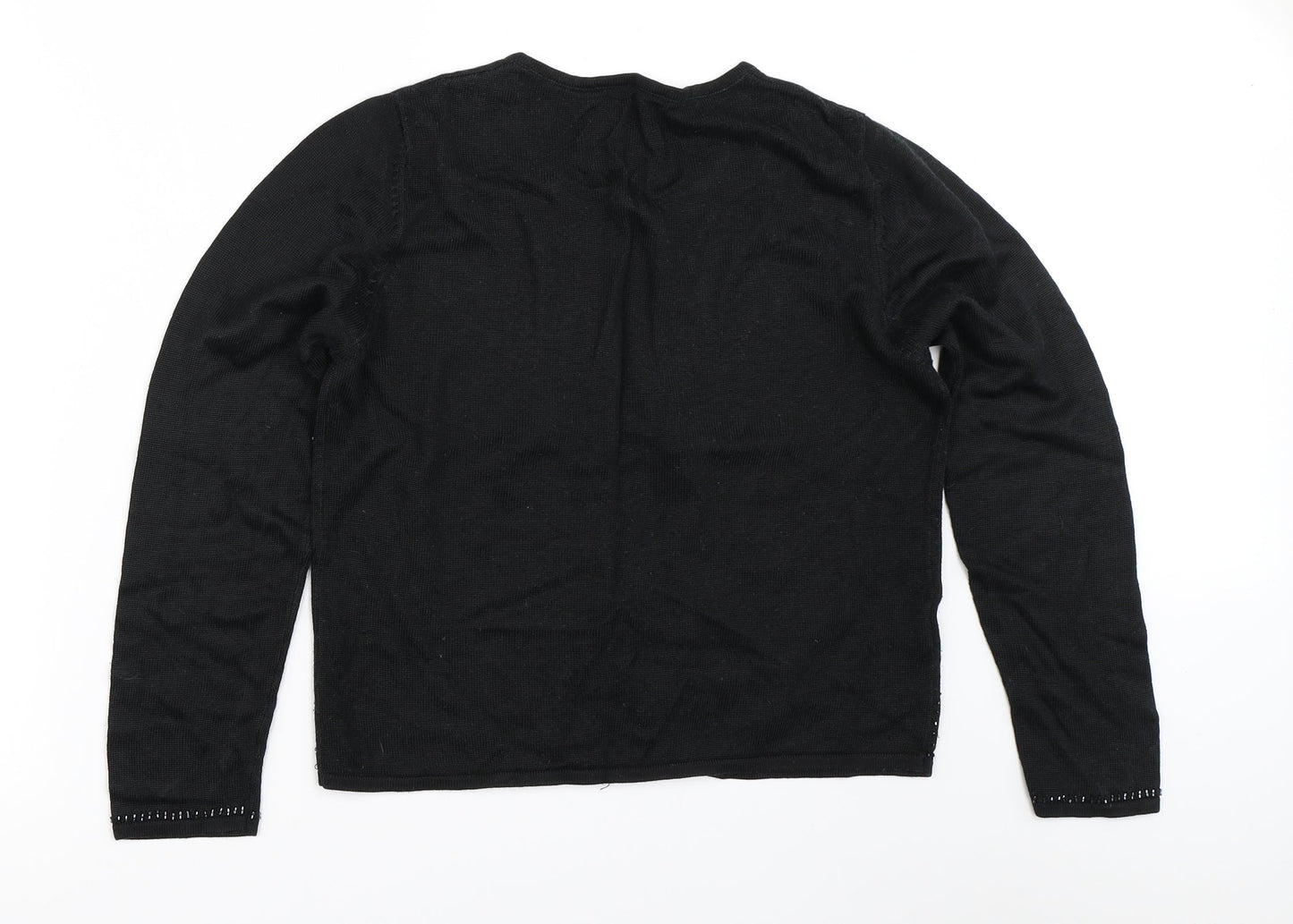 Preworn Womens Black   Cardigan Jumper Size 12