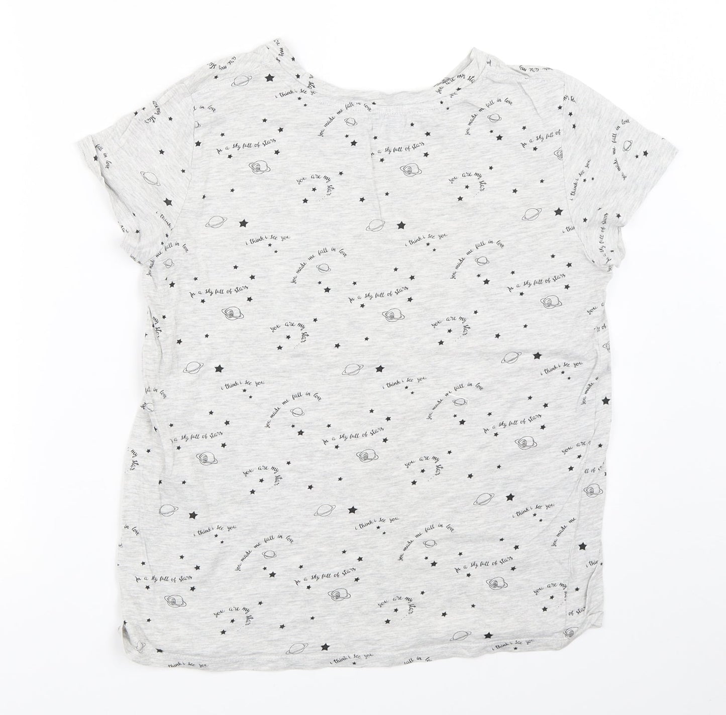 Bershka Womens Grey   Basic T-Shirt Size M