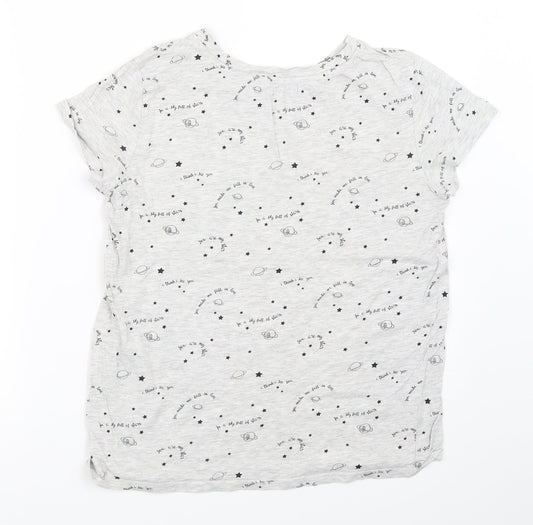 Bershka Womens Grey   Basic T-Shirt Size M