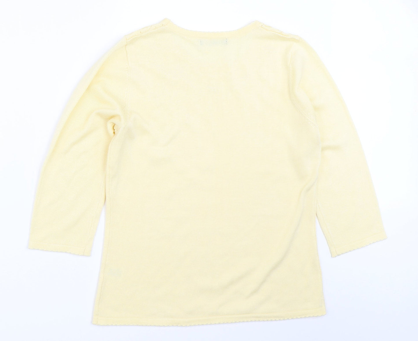 Bonmarché Womens Yellow   Pullover Jumper Size S