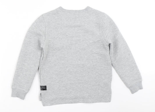 Primark Boys Grey   Pullover Sweatshirt Size 9-10 Years