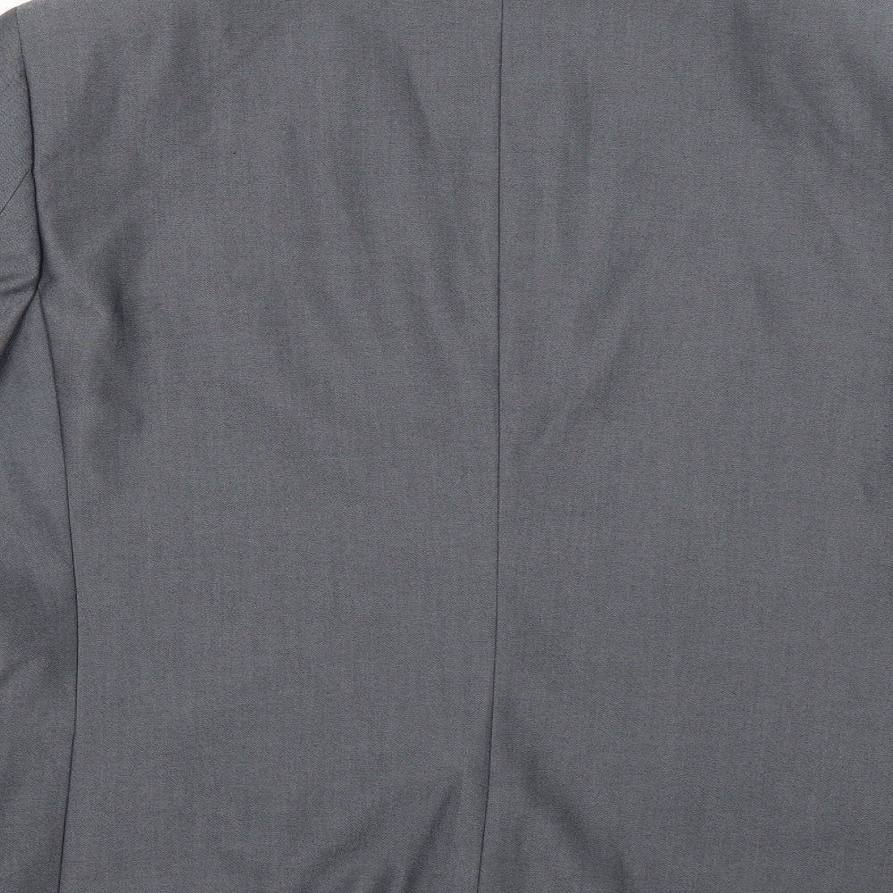 Fellini Mens Grey   Jacket Suit Jacket Size S