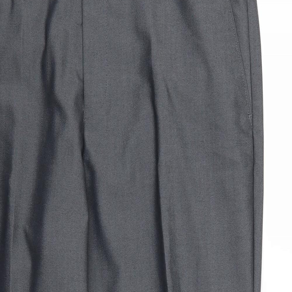 Fellini Mens Grey   2 Piece Suit Trousers Size S L26 in