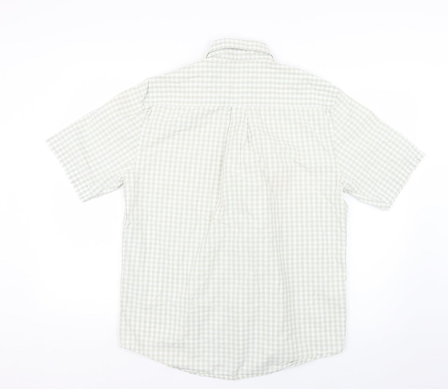 ceye man Mens Green Check   Button-Up Size S
