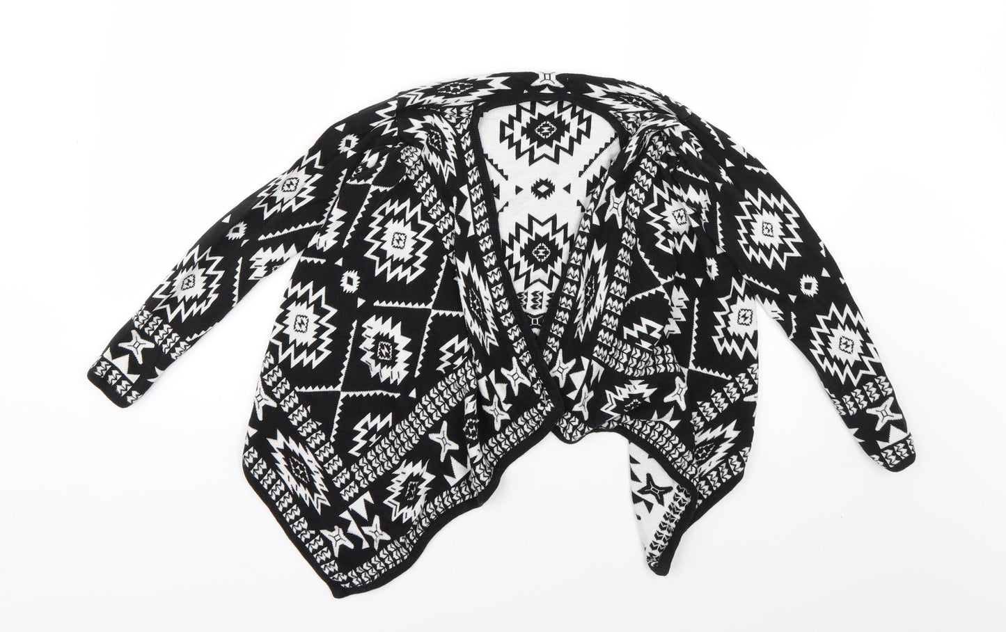 H&M Girls Multicoloured Geometric  Cardigan Jumper Size 9-10 Years