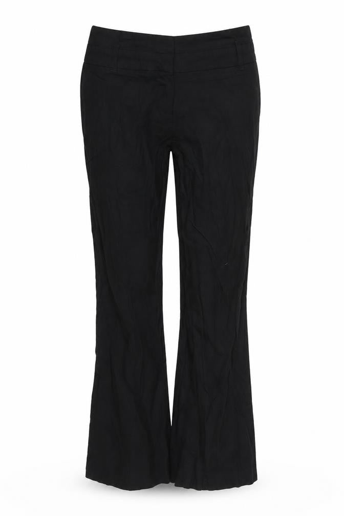 Front view of Principles women’s black trousers, size UK 6, 24-inch leg