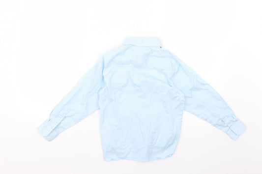 name it Boys Blue Striped  Basic Button-Up Size 5-6 Years