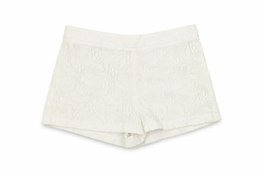 Preworn Womens White   Cut-Off Shorts Size 8