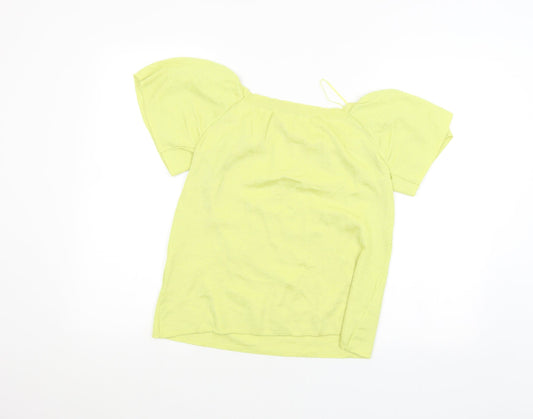 Yu Womens Yellow   Basic T-Shirt Size 12
