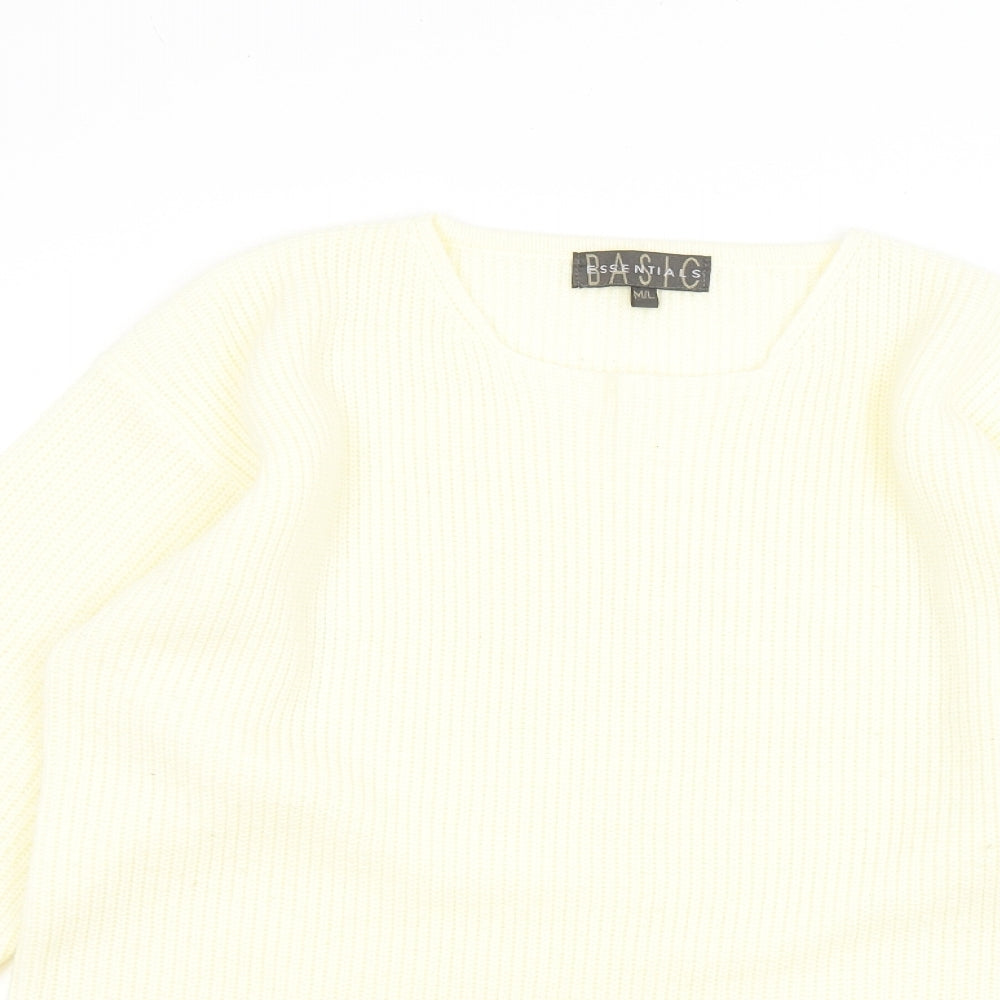 Essentials Womens Beige   Pullover Jumper Size M
