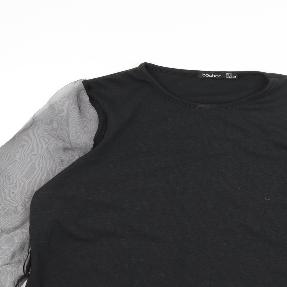 Boohoo Womens Black   Pullover Jumper Size 6