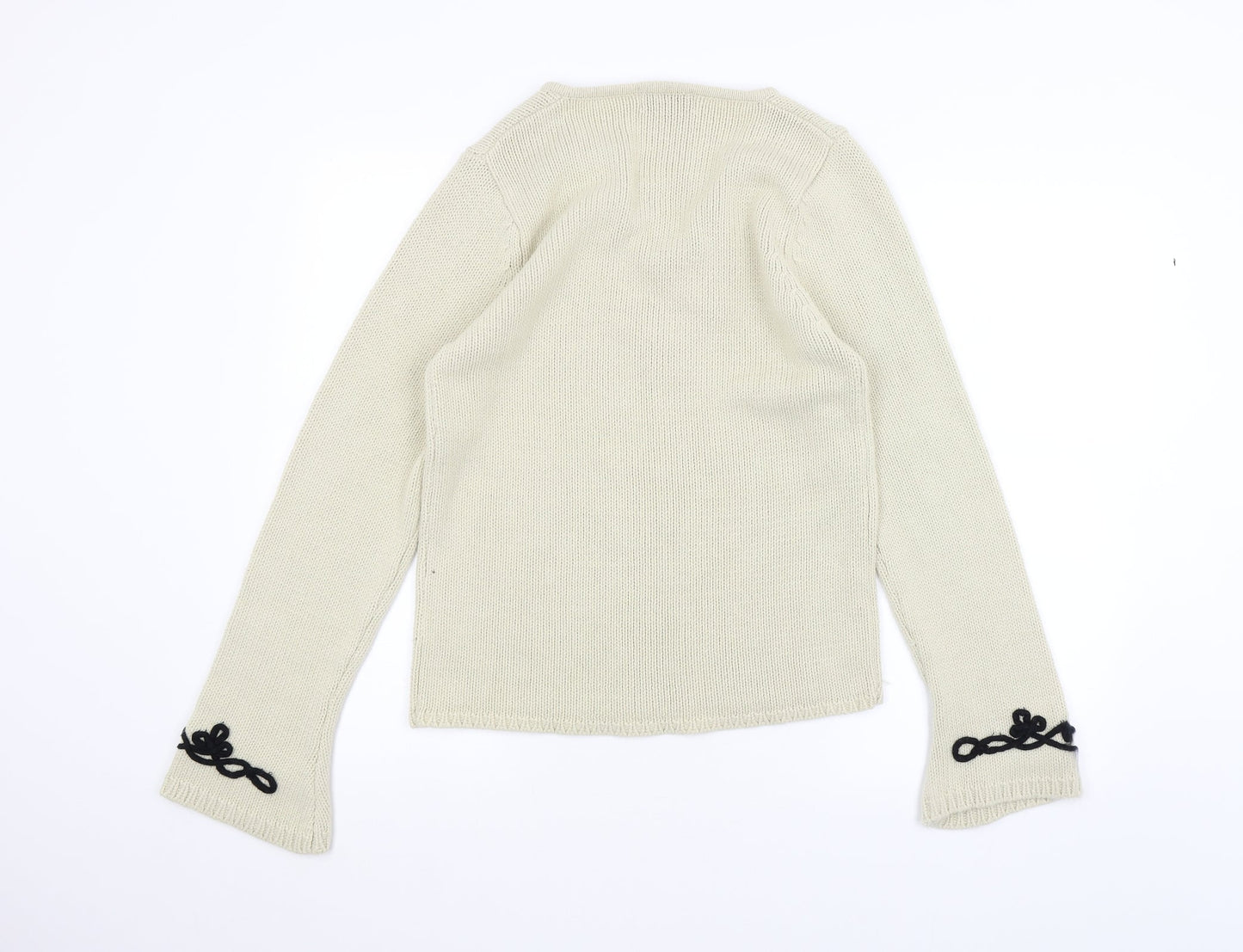 porteaporte Womens White   Pullover Jumper Size L