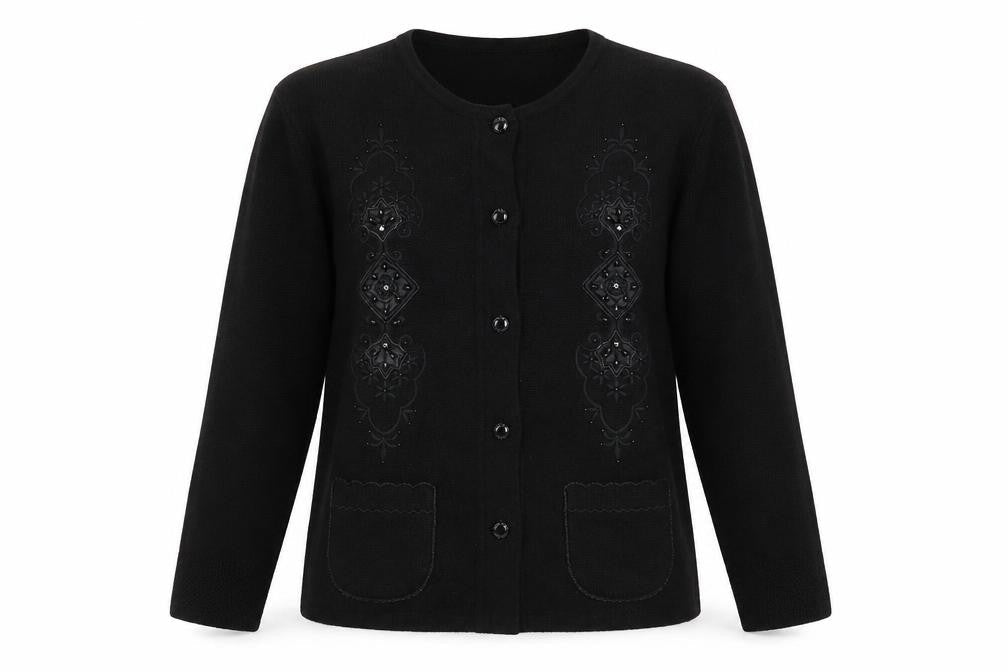 paramour Womens Black   Cardigan Jumper Size M