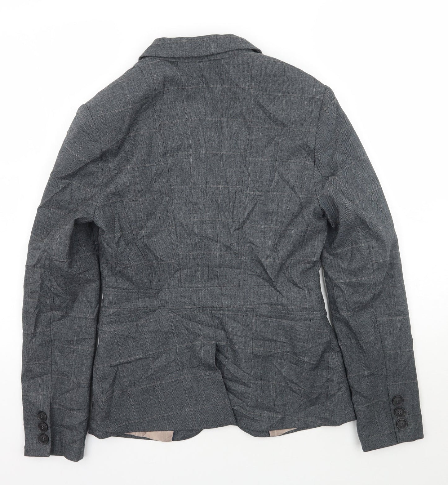 NEXT Womens Grey Check  Jacket Suit Jacket Size 8