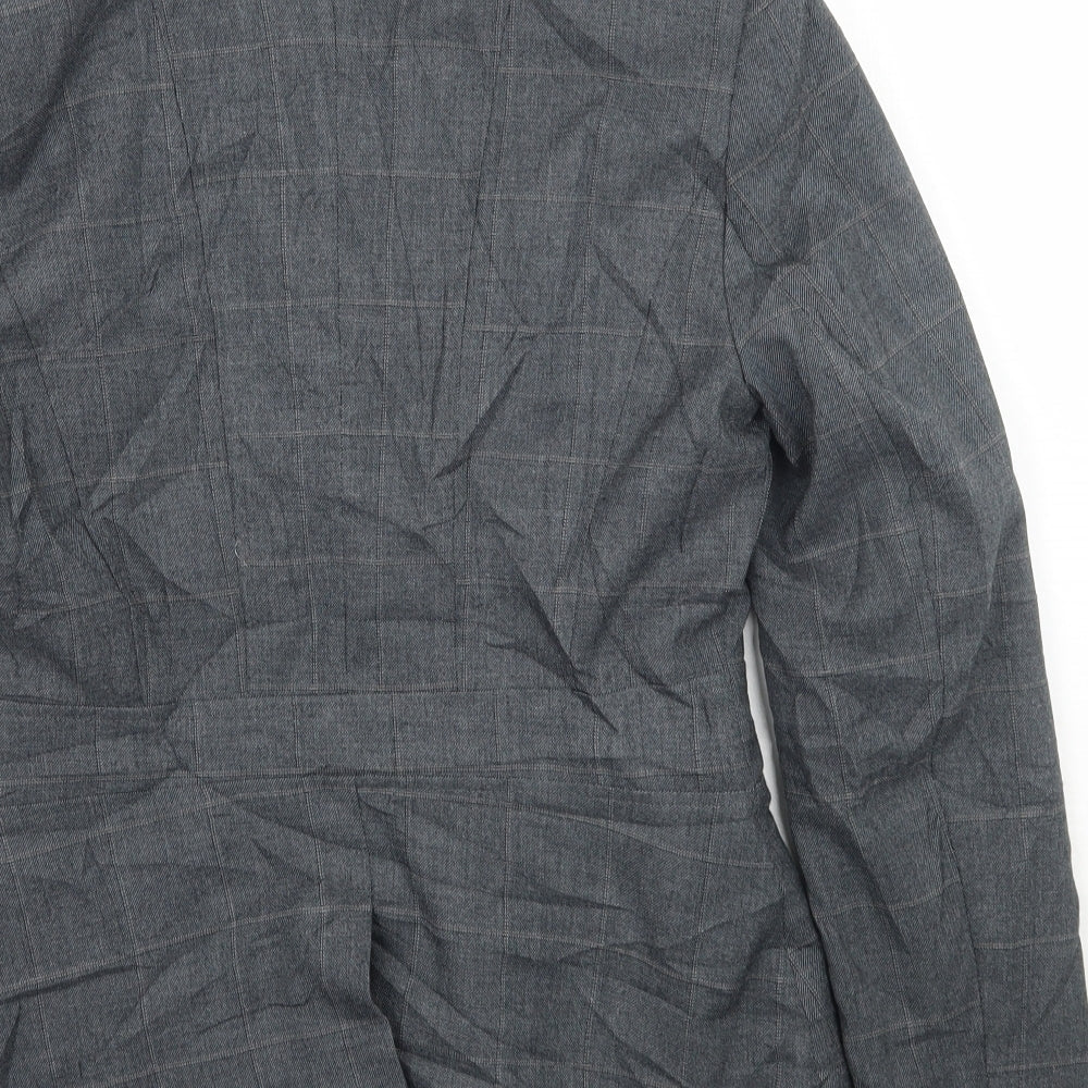 NEXT Womens Grey Check  Jacket Suit Jacket Size 8