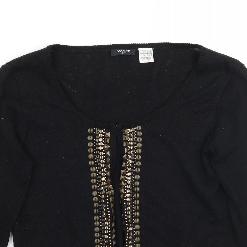 Redoute Womens Black   Cardigan Jumper Size 14