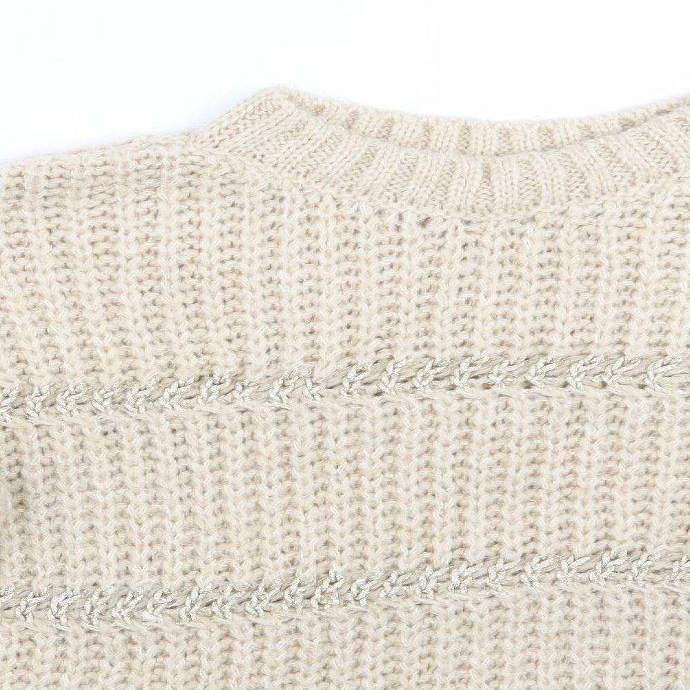 NEXT Womens Beige   Pullover Jumper Size M