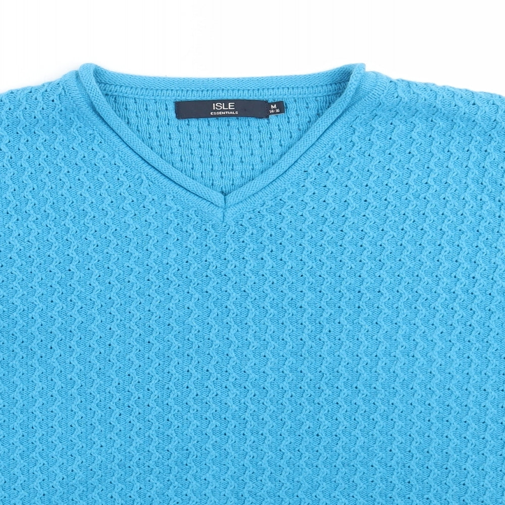 Isle Womens Blue   Pullover Jumper Size M