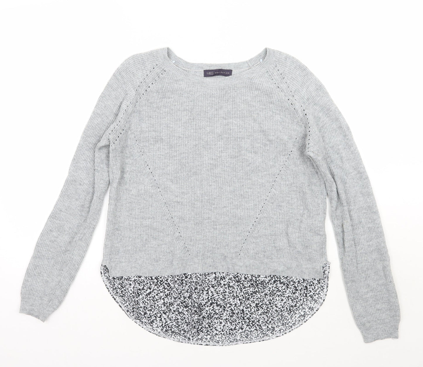 Marks and Spencer Womens Grey   Pullover Jumper Size 12