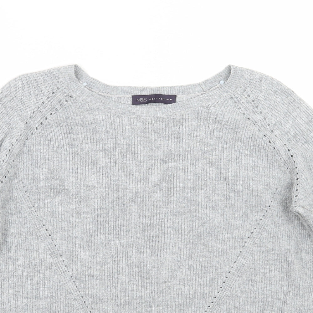 Marks and Spencer Womens Grey   Pullover Jumper Size 12