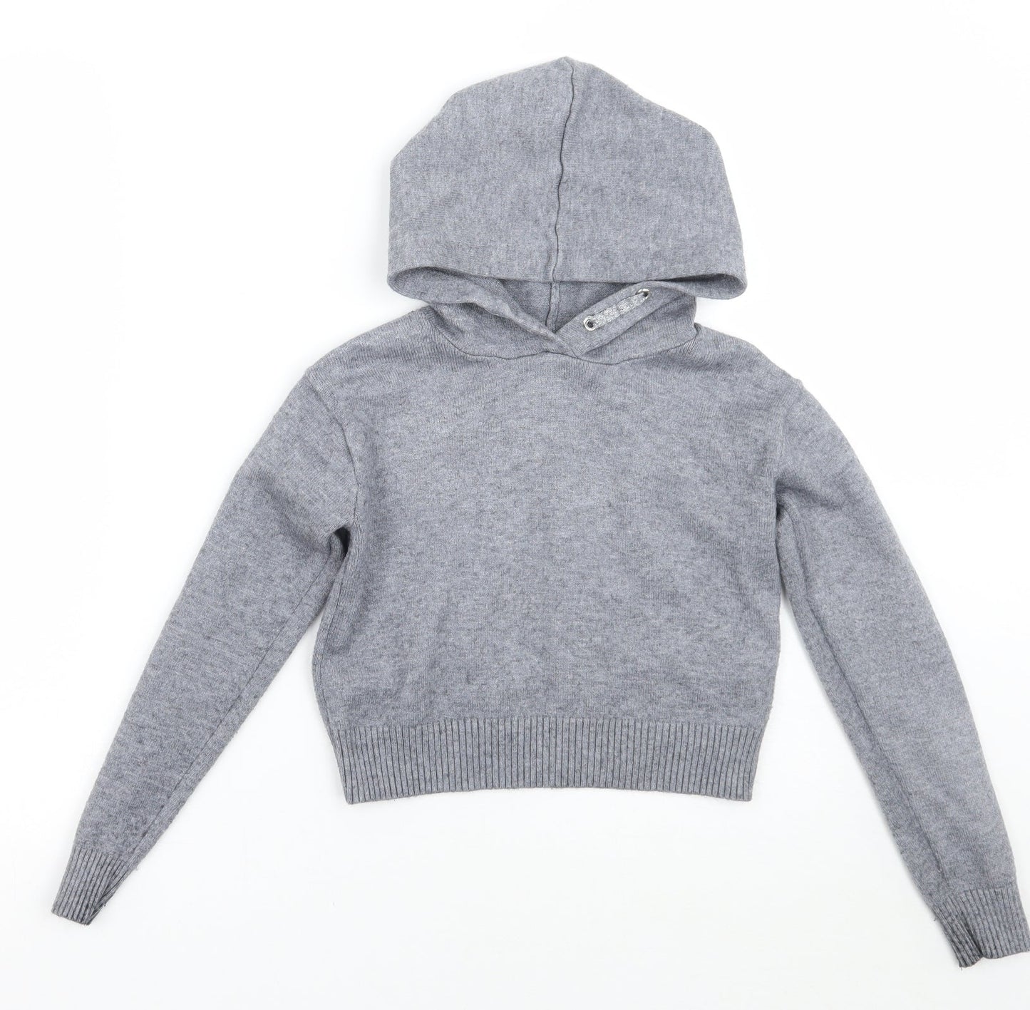 Primark Girls Grey   Pullover Hoodie Size 7-8 Years
