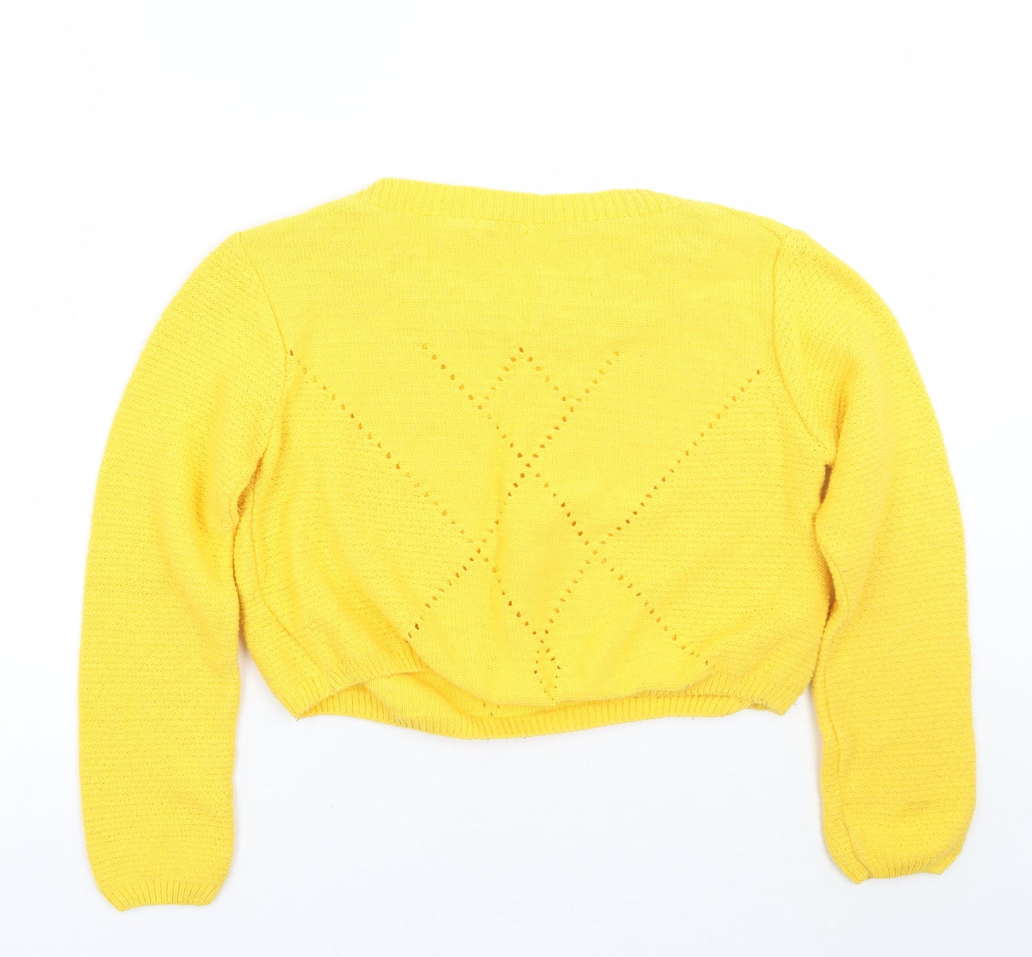 Whos who Womens Yellow   Pullover Jumper Size L