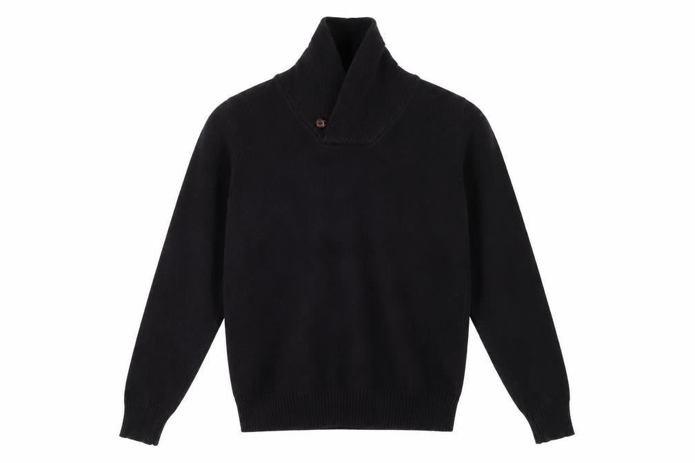 Marks and Spencer Mens Black  Knit Pullover Sweatshirt Size XS