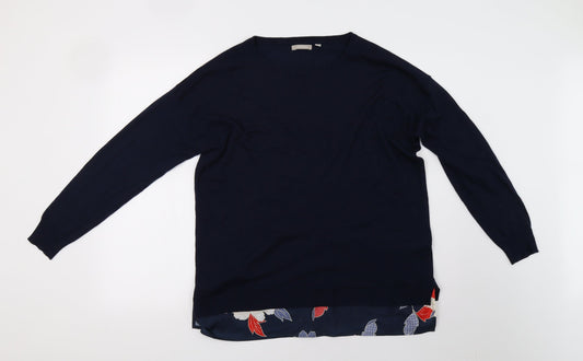 Anthology Womens Blue   Pullover Sweatshirt Size 14