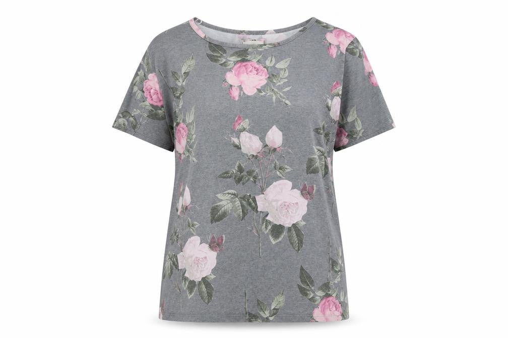 NEXT Womens Grey Floral   Pyjama Top Size M