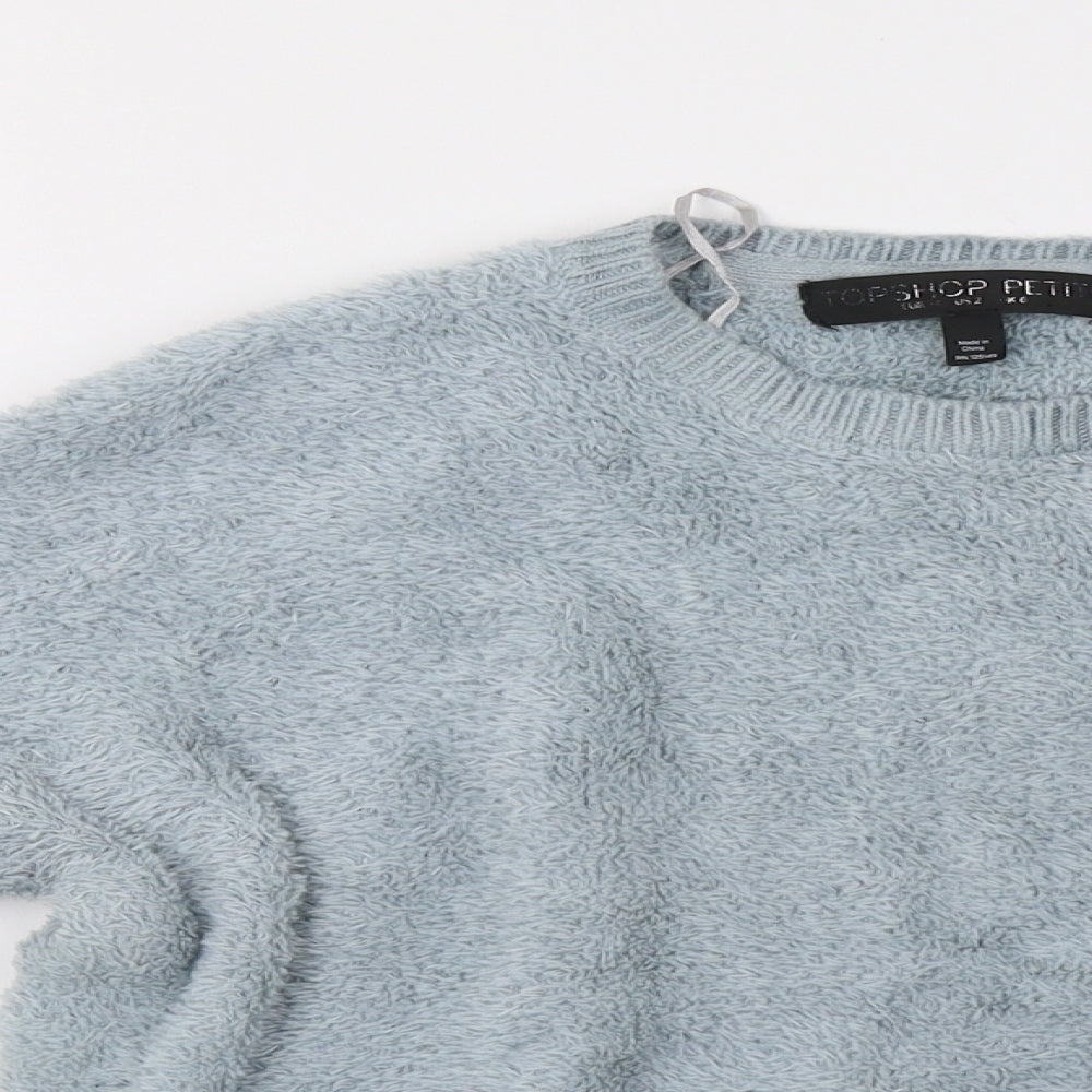 Topshop Womens Green   Pullover Sweatshirt Size 6