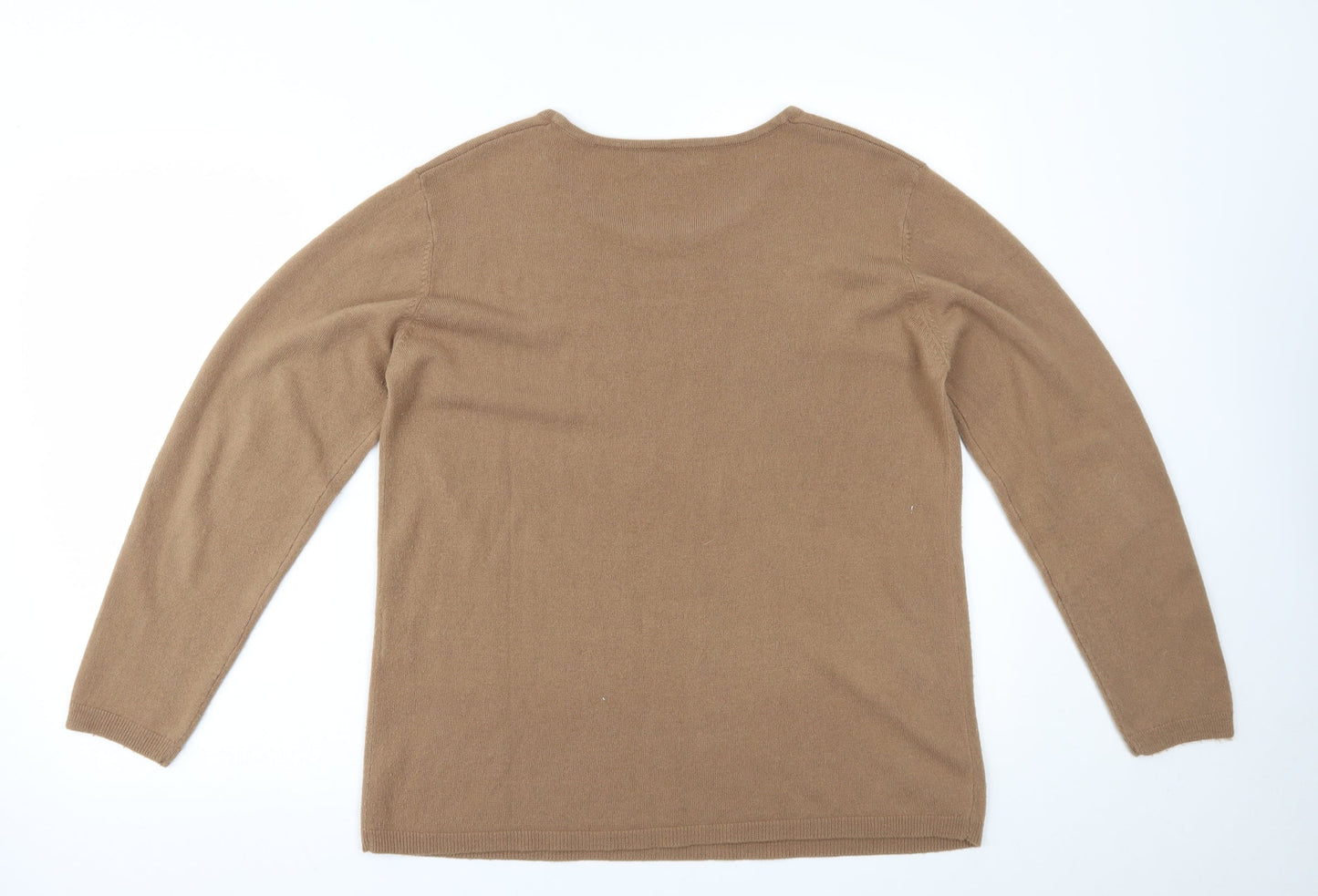 Cashmasoft Womens Brown   Pullover Jumper Size L