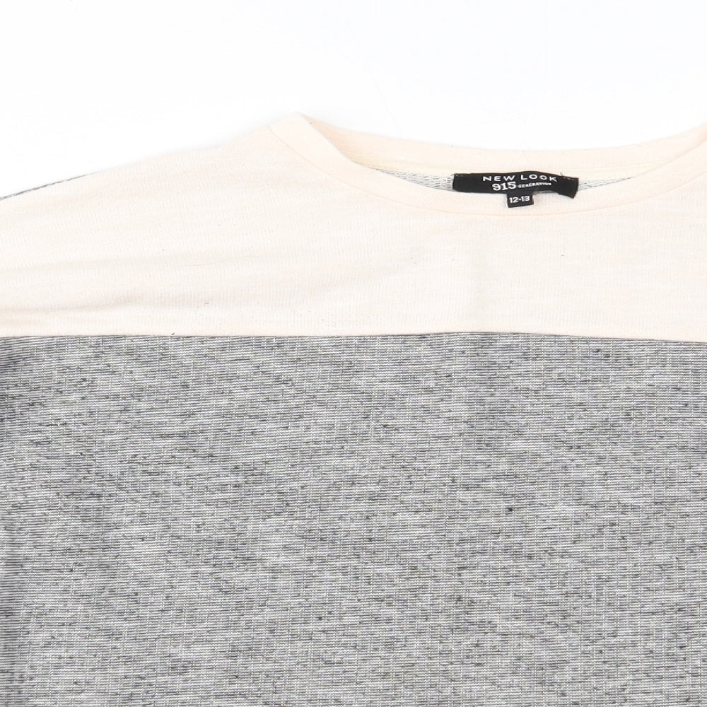 New Look Girls Grey   Pullover Jumper Size 12-13 Years